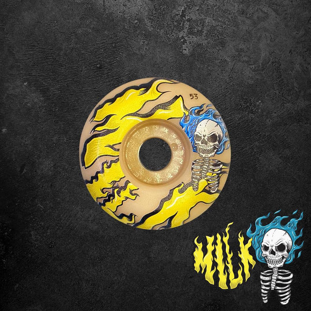 Roda Milk skateboards Burning Skull 101A