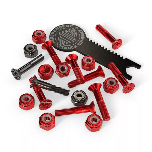 Parafuso Independent Phillips Cross Bolts  Red /Black + Chave
